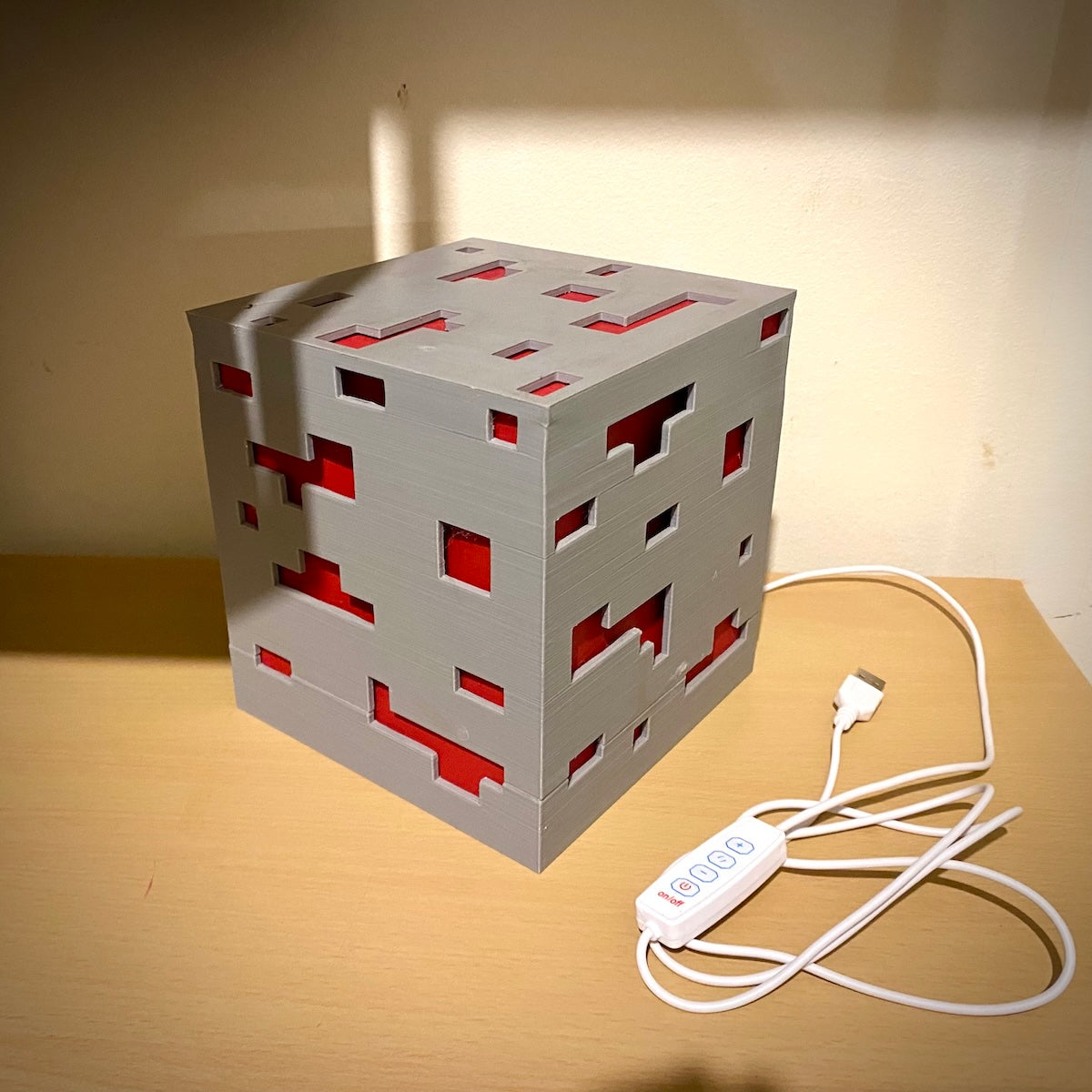 Luminária de Minério Minecraft