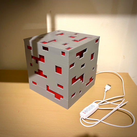 Luminária de Minério Minecraft