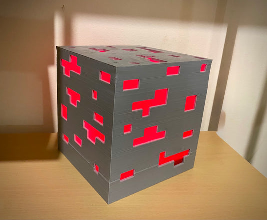 Luminária de Minério Minecraft