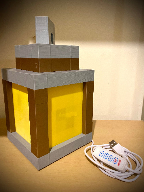 Luminaria temática minecraft